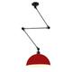 Chandelier Light Industrial Pendant Light Fixture Swing Arm Hanging Light Adjustable Long Arm Dome Pendant Lamp for Dining Room Table Restaurant Farmhouse Mid Century Modern Chandelier Hanging Ceiling