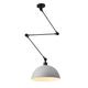 Chandelier Light Industrial Pendant Light Fixture Swing Arm Hanging Light Adjustable Long Arm Dome Pendant Lamp for Dining Room Table Restaurant Farmhouse Mid Century Modern Chandelier Hanging Ceiling