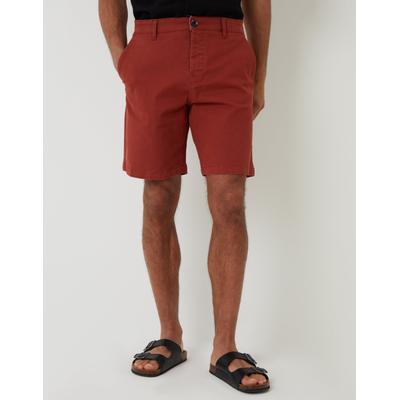 Threadbare Men's Rust Orange Regular Fit Stretch Chino Shorts