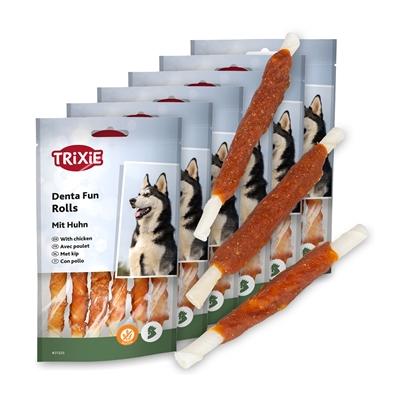 6x Denta Fun Chicken Chewing Rolls, 12 cm, 30 St./240 g Image