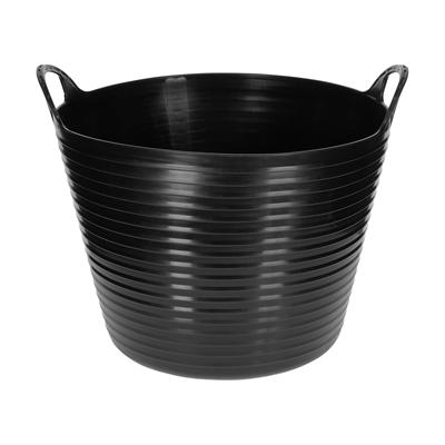 Flexibler Trog FlexBag - Flexi-Eimer, Flexitrog, Flexi-Futtereimer, 28 Liter, schwarz Image