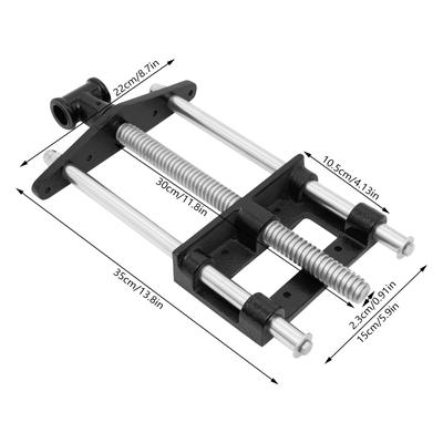 TEMU Professional 7-inch Woodworking Table Clamp Woodworking Vice Cast Screw Woodworking Vise Image
