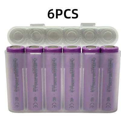 TEMU High Capacity 2000mah Li-ion Rechargeable Battery-, Long For Electronics, 18650, , Suitable For Most Devices In Image