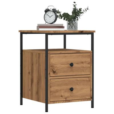 TEMU Nightstand Artisan Oak 44x45x60 Cm Wood Material Image