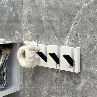 TEMU 1pc Piano Keyboard Design Wall-mounted Hook Rack, Plastic, , Multi-functional Storage For Entryway, Bathroom, Kitchen - Holds Coats, Hats, Bags, Umbrellas, Utility Hooks, Utility Hooks Image
