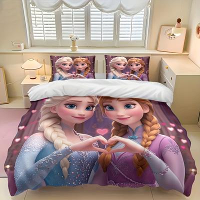 TEMU 3pcs Comforter Duvet Cover Set, And With 1 Duvet Cover And 2 Pillowcases, Winter Bonding Theme Image