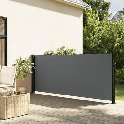 TEMU Garden Privacy Screen, Balcony Privacy Screen, Privacy Screen, Side Awning Retractable 140x500 Cm, Adjustable, Suitable For Garden, Terrace, Balcony, Protects Your Privacy