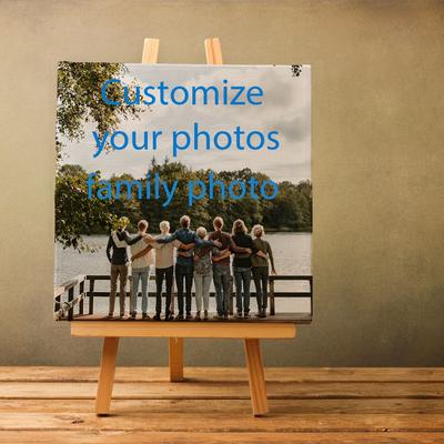 TEMU Customizable Framed Canvas Print - Personalized Wall Art For Family, Wedding, Graduation - Ideal For Living Room, Bedroom, Classroom Decor - Perfect Gift For Any Occasion, Canvas Wall Art Image