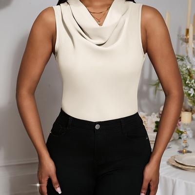 TEMU Directional Women's Elegant And Stylish Sleeveless Summer Top Image
