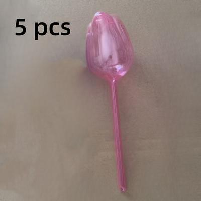 TEMU Tulip-shaped Automatic Watering Machine For Gardening - Easy-to-use, Ideal For Indoor & Outdoor Balcony Garden Pot Irrigation, Durable Plastic, With , Garden Watering | Tulip Design | Material Image