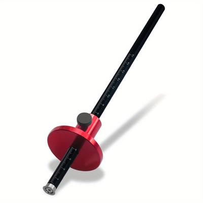 TEMU 1pc , Aluminum Alloy, Woodworking & Mm , For Mortise Measuring & , Measurement Tool, Image