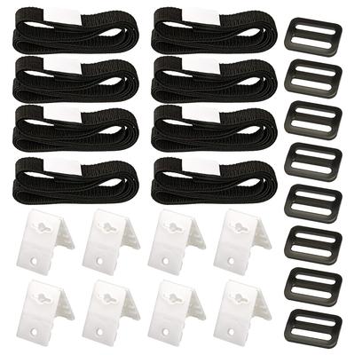 TEMU 1 Set Solar Pool Cover Scroll And Tightening Kit, Pvc/plastic, Complete Set To Safe Fixation Of Pool Cover Image