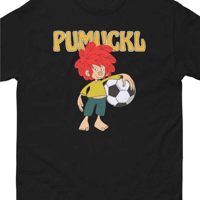 "TEMU Men's Casual Crew Neck T-shirt - Short Sleeve, Black With "pumpuck" Graphic Print, Lightweight & Machine Washable, Casual Attire, Sports Fan Apparel | Design |" Image