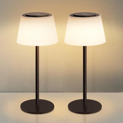TEMU Led Desk Lamp - Bedside Lamp Desk Lamp Touch Dimmable With Usb Charging Black Lamp, Suitable For Modern Living Room, Bedroom Image
