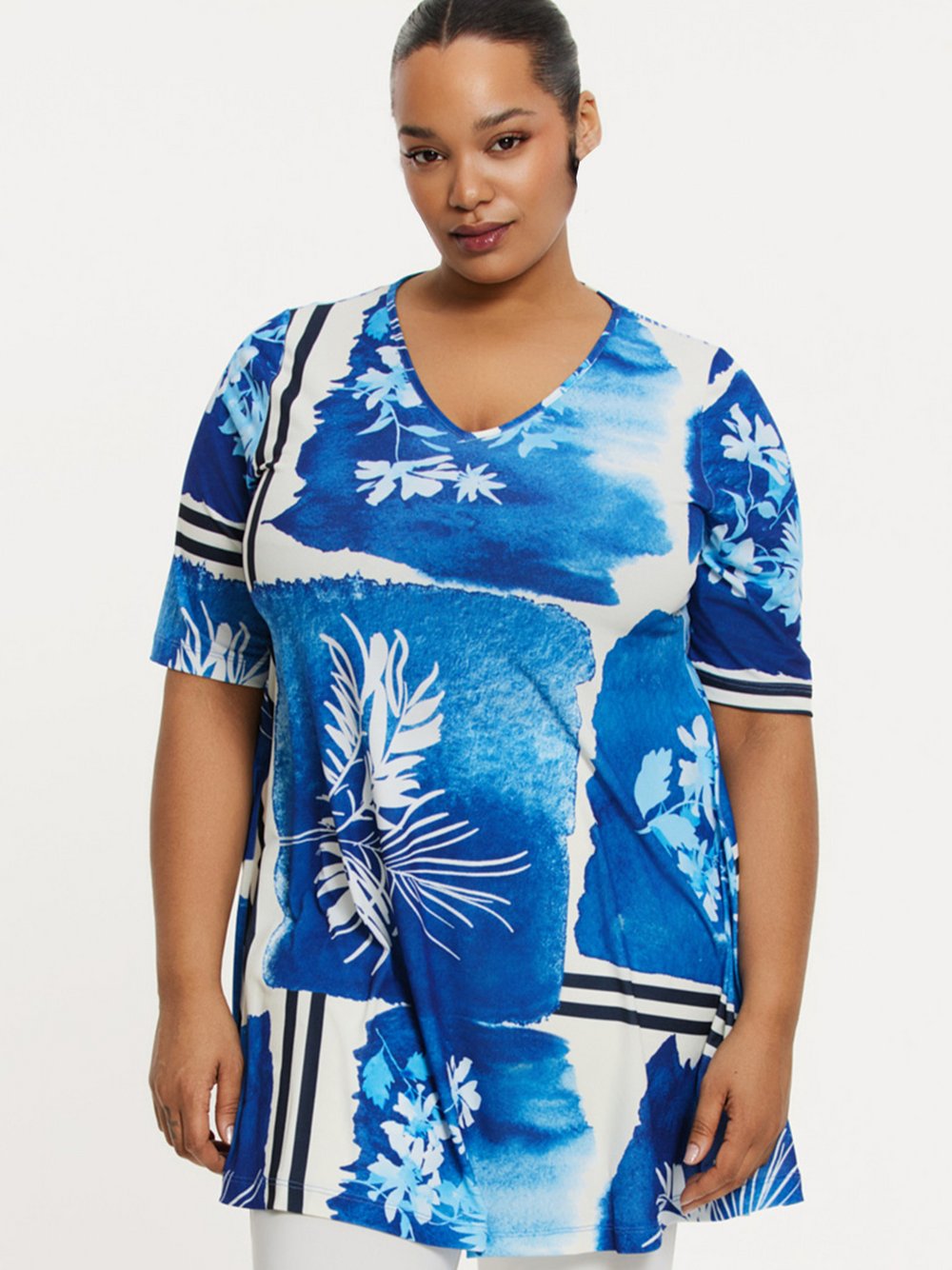 YOEK Tunika Damen blau, 46-48