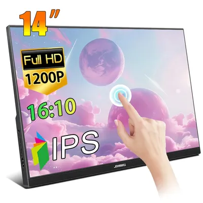 Portable Monitor 14"/15.6"/16" IPS Panel LCD HD Touchscreen PC Monitor Extend Mode HDMI-compatible For Laptop Switch SP4 SP5