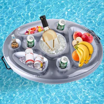Poolbar, 2in1-Getränke und Snackhalter, Aufblasbarer Getränkehalter Schwimmender, 8 Löcher Große Image
