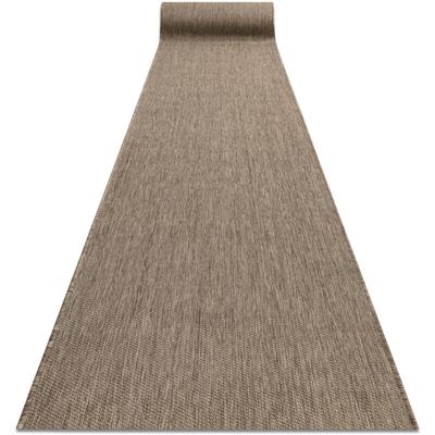 Rugsx - Läufer sisal floorlux Modell 20433 taupe glatt 100 cm beige 100x400 cm Image