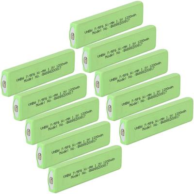 Vhbw - 10x Akkuzelle Ersatz für lg HHF-120T für cd Player (1100 mAh, 1,2 v, NiMH), Akku 7/5F6, Image
