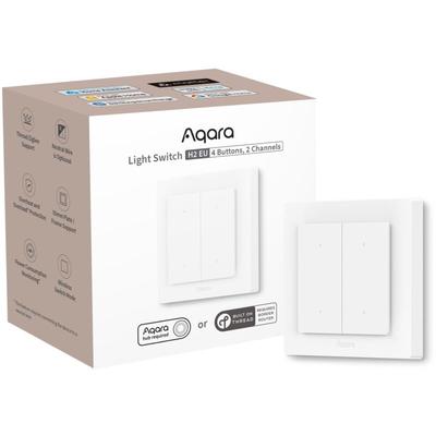 Aqara - Lichtschalter h2 eu Lichtschalter de 4 Tasten, 2 Kanäle, off-line Image