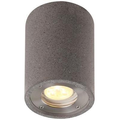 Inspired Mantra Levi Runder Strahler, 1 x GU10 (max. 12 w), IP65, grauer Beton, 2 Jahre Garantie Image