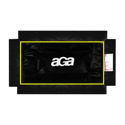 Aga Federabdeckung für rechteckiges Trampolin 244x335 cm Schwarz/Gelb