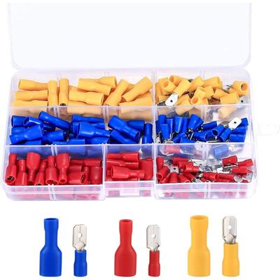 Grecquemyth - ccykxa (Rot, Gelb, Blau, 150 Stück) – Crimp-Kabelverbinder-Set, Sortiment an Image