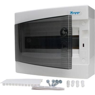 Kopp - Aufputz-Verteilerkasten N12C, IP40, mit Tür, 1-reihig, 12 Pole Image