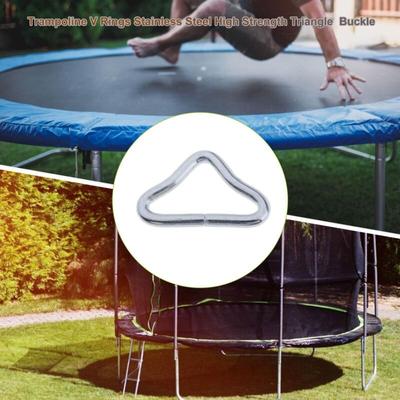 Ahlsen - Trampolin Zubehör trampolin dreieck schnalle V-ring trampolin zubehör 10 stücke Image