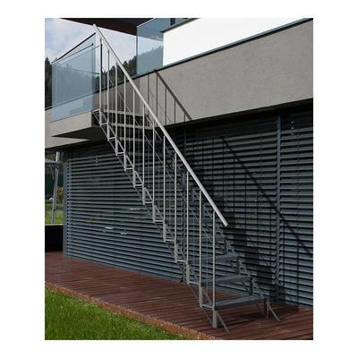 Matisère - Gerade Treppe Außenbereich 3 Stufen - erreichbare Höhe 0,56 bis 0,68m - graue Struktur Image