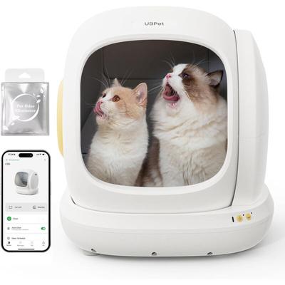 C20 Selbstreinigende Katzentoilette Katzenklo Selbstreinigend, Breite Öffnung/Großer Raum/Niedriger Image