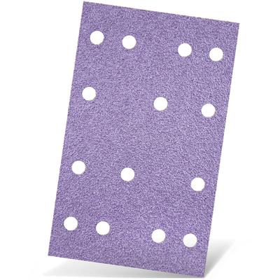 Purple hd Klett-Schleifblätter, 133 x 80 mm, 14-Loch, f. Schwingschleifer, Keramik-Mix (50 Stk.) Image
