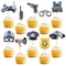 10 Stück Polizei Cupcake Topper Polizist Geburtstag Cupcake Picks Polizei Kuchen Dekore Baby Dusche Polizei Thema Geburtstag Party Supplies