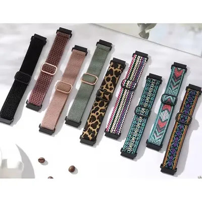 Neues elastisches Nylonarmband für Redmi Watch 5 Active/Lite Damen Herren Sport Solo geflochtenes Uhrenarmband Schleife für Redmi Watch 3 Active/Lite Image