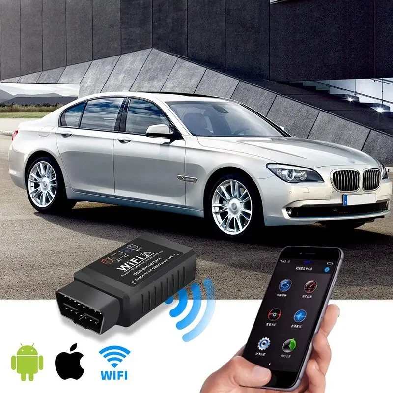 OBD2 WIFI ELM327 V 1,5 Scanner für iPhone IOS/Android Auto OBDII OBD 2 ODB II ELM 327 V 1,5 WI-FI Codeleser Diagnosetool Image