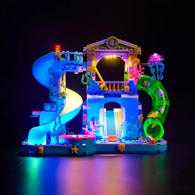 Lazishi 5V LED-Licht 42630 Set geeignet für Herzsee Stadt Wasserpark Bausteine Geschenk (nur Image