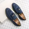 Spitze Zehen Lederschuhe für Männer mit Quasten Mann Freizeit schuh Slipper Größe 45 gemeinsame