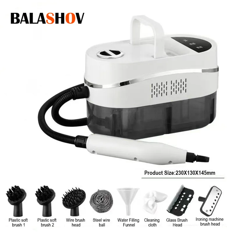 220 V Hochdruck-Dampfreiniger, Handdampfreiniger für Zuhause, Küche, Auto, Dampfreinigungsmaschine, 2500 W, Hochtemperatur-Dampf Image