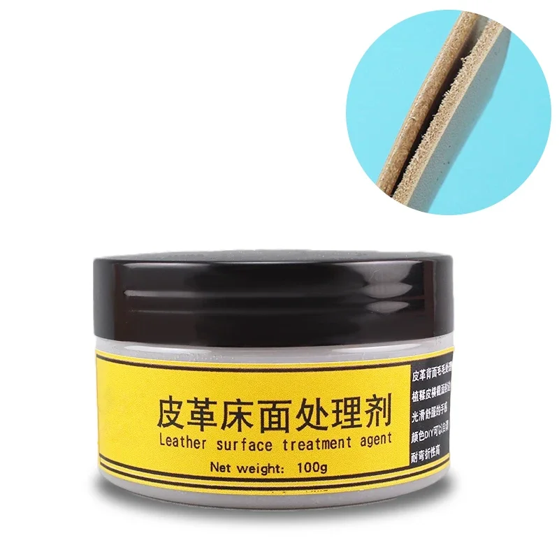 Tokonole Rougher Burnisher Gum 100g Handarbeit CMC Clear Smooth Treatment Agent Edge Coat Paint mit Lederoberfläche Image
