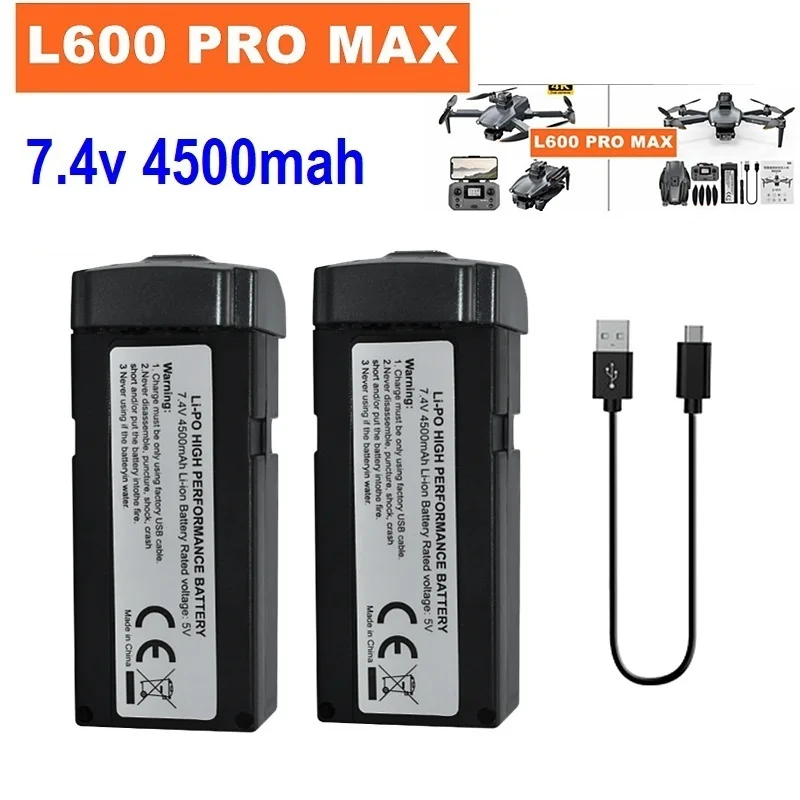 L600 Pro Max Batterie Für LYZRC Drone 7,4 V 4500 mAh 28 min Batterie Lebensdauer Für Original LYZRC L600 Pro max Drone Batterie Image