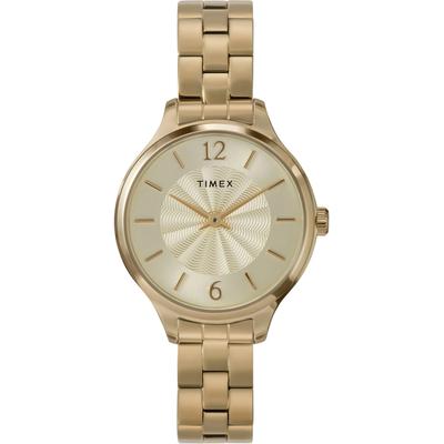 Quarzuhr TIMEX "PEYTON", goldfarben, Armbanduhren, Damen, Armbanduhr, Damenuhr,Edelstahlarmband,analog Image
