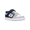 Sneaker DC SHOES "Manteca 4 V", Kinder, Gr. 1,5(32,5), blau (navy, grau), 51% Leder, 49% Synthetikmaterial, Schuhe