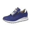 Keilsneaker WALDLÄUFER "HIROKO", Damen, Gr. 4 (37), blau (royalblau, weiß), Nubukleder, Textil, Nappaleder, sportlich, Schuhe Sneaker, Schnürschuh, Freizeitschuh, Halbschuh, Kontrastbesatz, Weite H