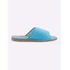 Pantoffel CLASSIC, Damen, Gr. 38, blau (türkis, marine), Textil, Schuhe Damenschuh Hausschuh Pantoffeln
