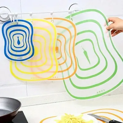 Kitchen Non-slip Chopping Blocks Flexible Transparent Cutting Boards Classification Chopping Board