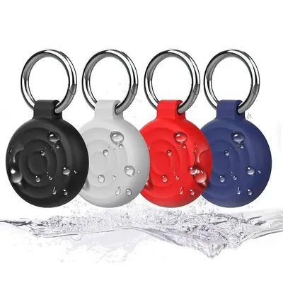 Protective Case Keyring For Airtags Retro High Quality Silicone Keychain For Apple Anti-lost Tracker