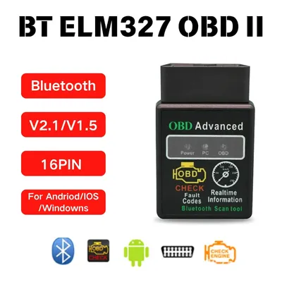 Mini ELM327 OBD2 Code Reader Scanner Bluetooth Car Fault Detector Engine Diagnostic Tool V1.5/V2.1