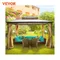 VEVOR Pavillon de Jardin 3x3 m/3x3,6 m Tonnelle Grande Tente de Jardin Réception Gazebo pour Abri