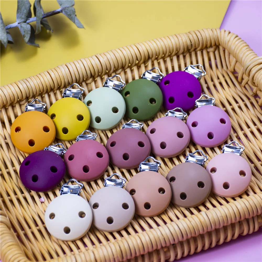 DUNITeWindsor-Sucette ronde en silicone sans BPA pour bébé, jouet d'allaitement, accessoires de bricolage, sucette JOClips, dents d'adolescent, 3 trous, 20 pièces