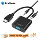 Convertitore cavo HD 1080P compatibile HDMI a VGA Adattatore maschio a VGA femmina compatibile HDMI